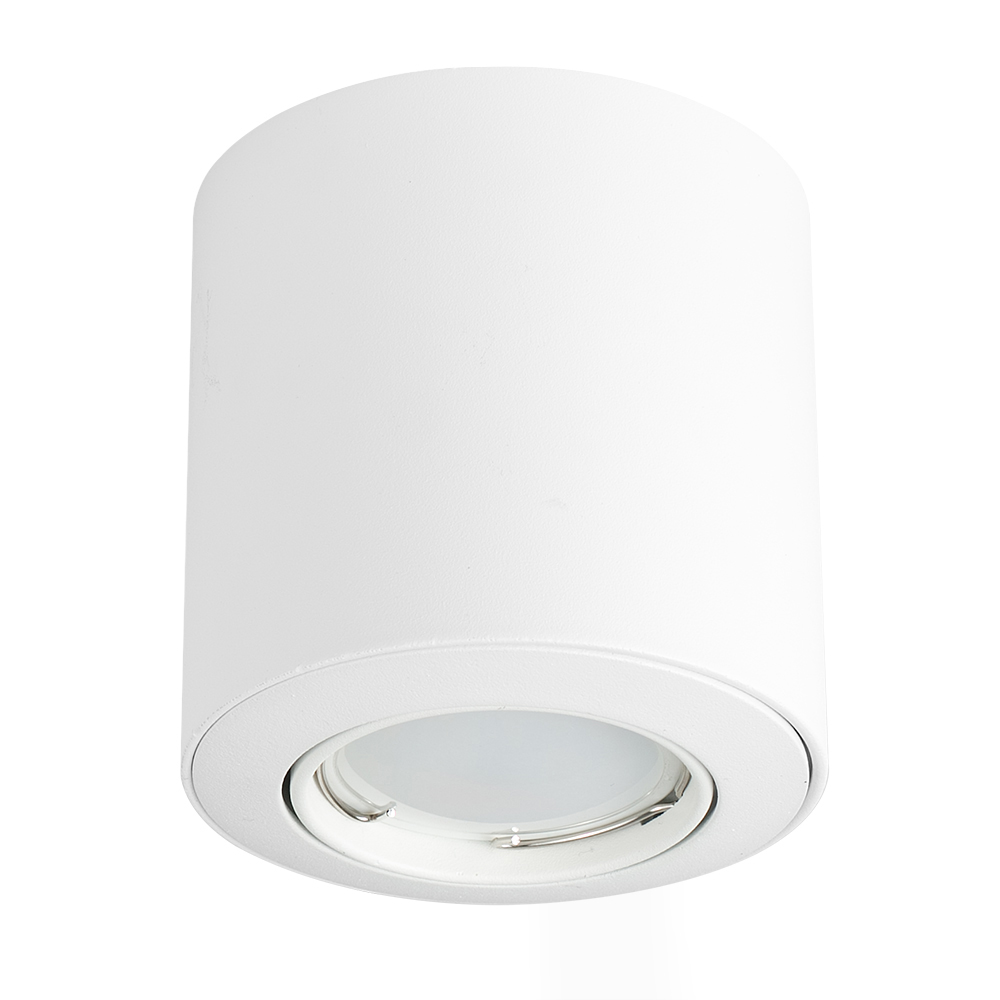 Pack of 10 Non-Fire Rated Surface Mounted Tiltable Downlights in White