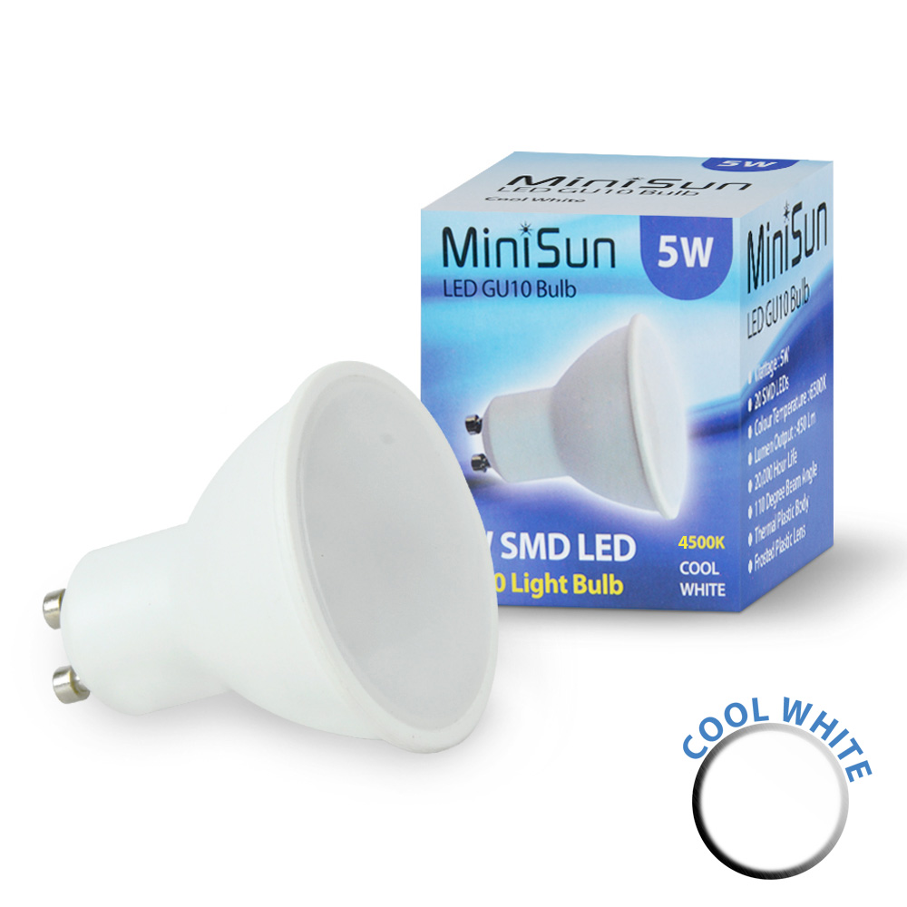MiniSun 5W GU10 Spotlight In Cool White