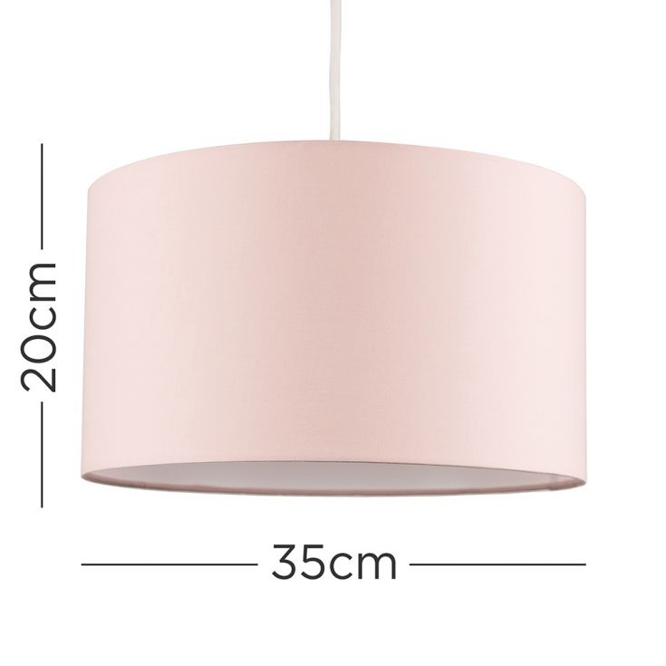 Reni Large Pendant Shade In Dusty Pink, Small White Ceiling Lamp Shades Uk