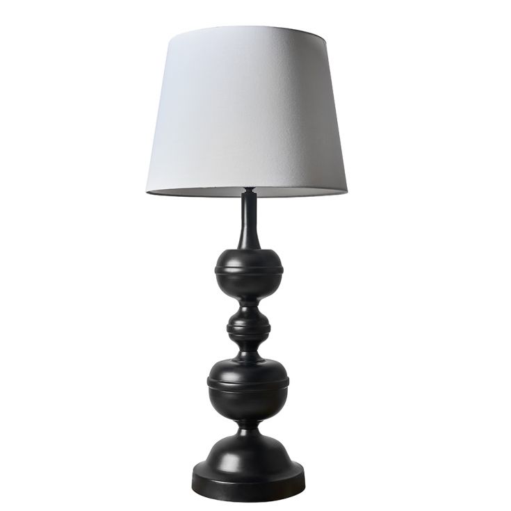 Gracie Matt Black Table Lamp Xl Aspen, Large Black Table Lamp Shades Uk