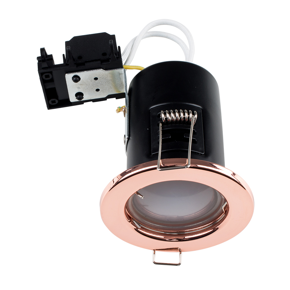 MiniSun Fire Rated Downlight in Polished Copper