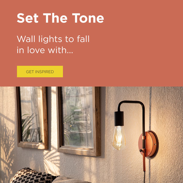 Set the tone |Wall lights to fall in wall with... | Shop now