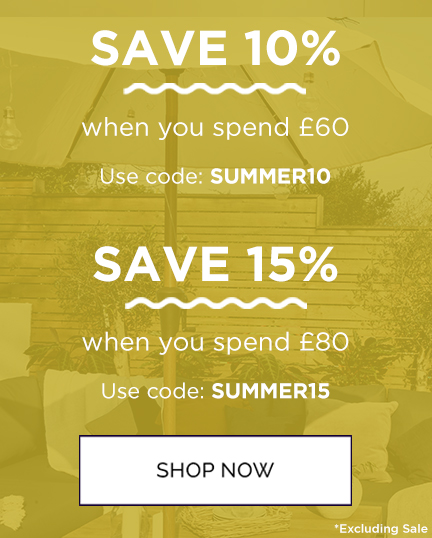 Save 10% When You Spend £60 | Use Code: SUMMER10 | Save 15% When You Spend £80 | Use Code: SUMMER15 | Shop Now